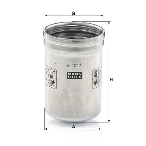 MANN-FILTER &Ouml;lfilter W 1022