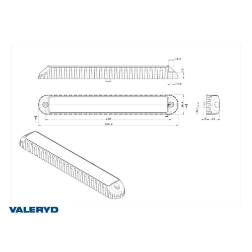 Universal LED R&uuml;cklicht Valeryd 2 Funktionen R&uuml;ckfahrleuchte/Nebelleuchte 12/24V