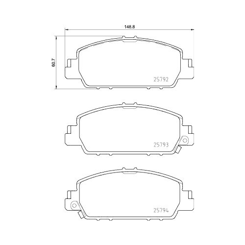 HELLA Bremsbelagsatz, Scheibenbremse 8DB 355 021-471
