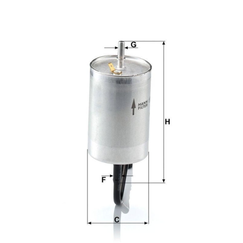 MANN-FILTER Kraftstofffilter WK 832/1
