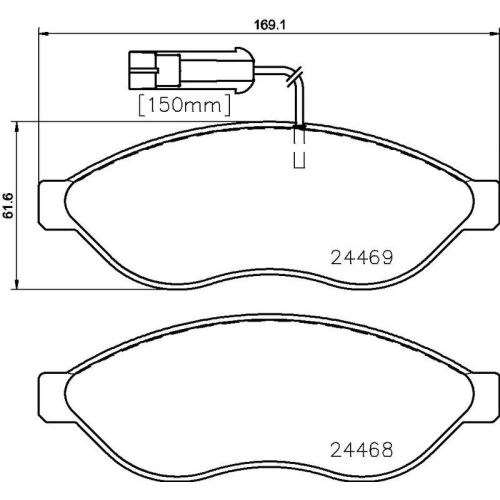 BREMBO Bremsbelagsatz, Scheibenbremse BEYOND LINE - Greenance P 23 143G