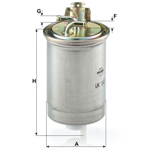MANN-FILTER Kraftstofffilter WK 841