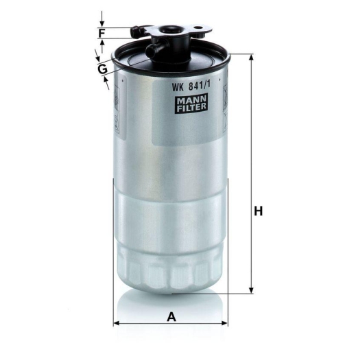 MANN-FILTER Kraftstofffilter WK 841/1
