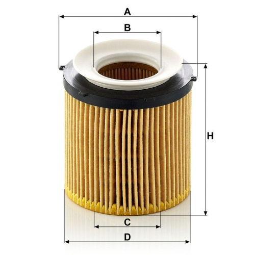 MANN-FILTER &Ouml;lfilter HU 8002 x KIT