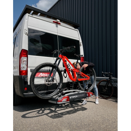 ATERA Fahrradtr&auml;ger Strada Evo RV f&uuml;r die Anh&auml;ngerkupplung ausziehbar 022707