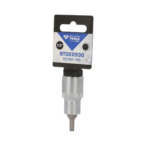 1/2 Zoll Vielzahn-Bit-Stecknuss, 55 mm lang, M5 BRILLIANT TOOLS BT022930