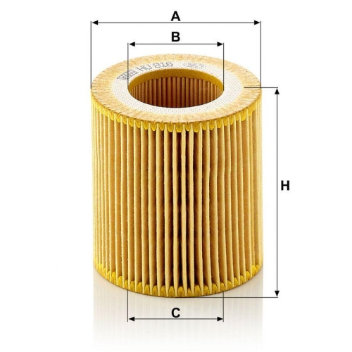 MANN-FILTER &Ouml;lfilter HU 816 z KIT