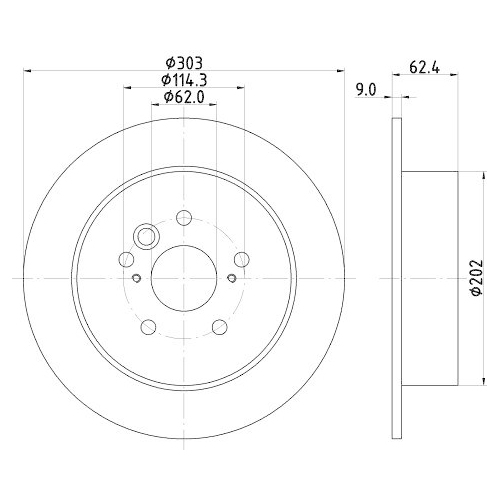 HELLA Bremsscheibe PRO 8DD 355 118-721