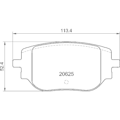 BREMBO Bremsbelagsatz, Scheibenbremse PRIME LINE P 59 102