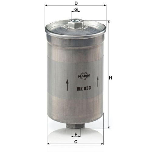 MANN-FILTER Kraftstofffilter WK 853