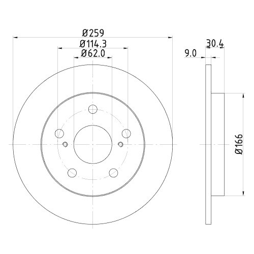 HELLA Bremsscheibe PRO 8DD 355 118-981