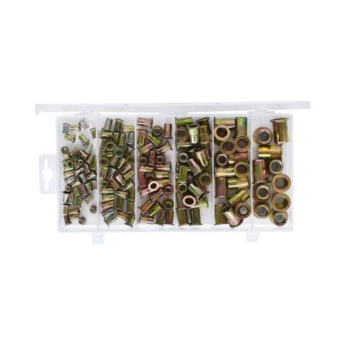 Sortiment Gewindenieten, Stahl, M3x9mm-M10x21mm, 150-tlg KS TOOLS 970.0610
