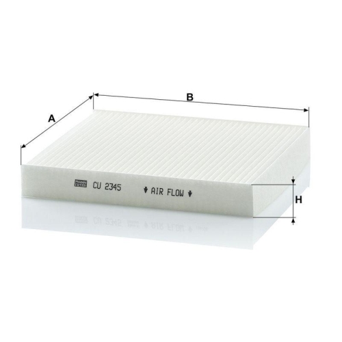 MANN-FILTER Filter, Innenraumluft CU 2345