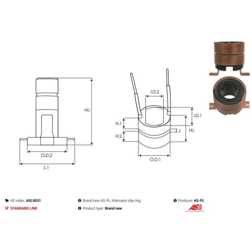 AS-PL Schleifring, Generator AS ASL9031