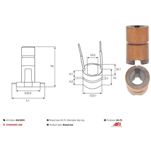 AS-PL Schleifring, Generator AS ASL9033