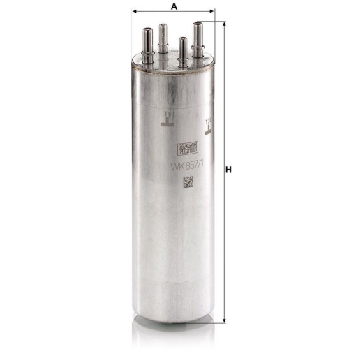 MANN-FILTER Kraftstofffilter WK 857/1