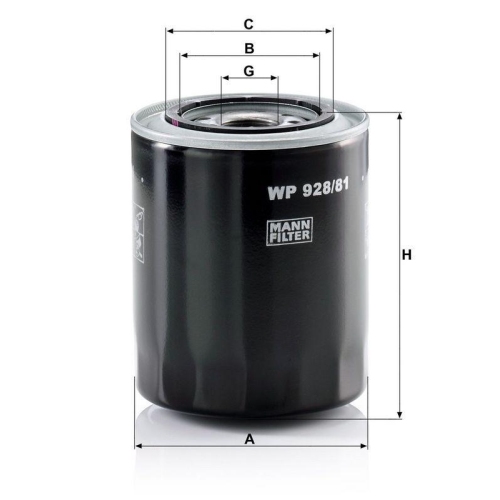 MANN-FILTER &Ouml;lfilter WP 928/81
