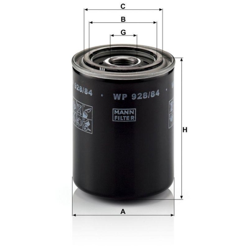 MANN-FILTER &Ouml;lfilter WP 928/84