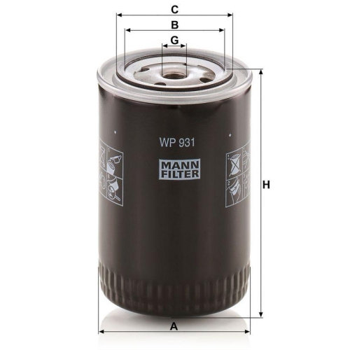 MANN-FILTER &Ouml;lfilter WP 931