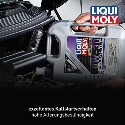 Liqui Moly Special Tec F Motor&ouml;l 0W-30 5-Liter - Art-Nr. 20723 + &Ouml;lzettel 5440