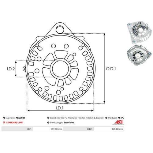 AS-PL Gleichrichter, Generator AS ARC3031