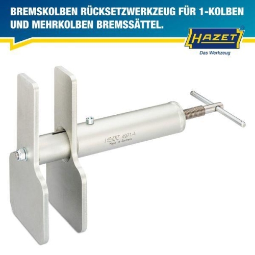 HAZET Bremskolben R&uuml;cksetzwerkzeug f. 1-Kolben und Mehrkolben Bremss&auml;ttel 4971-4