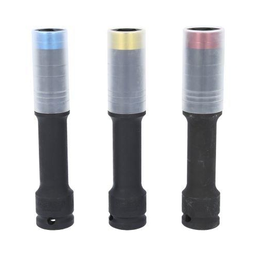 KS Tools SlimPOWER Alu-Felgen Kraft-Stecknuss-Satz, extra lang, 3-tlg, 1/2", 17,