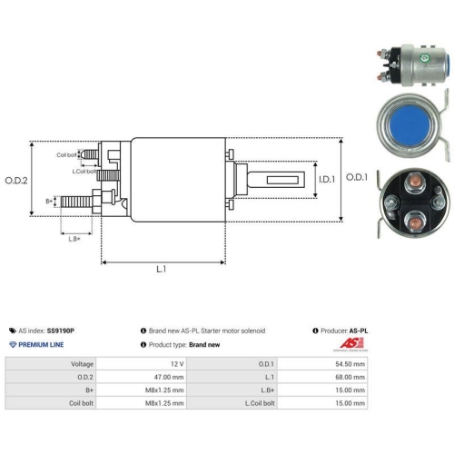 AS-PL Magnetschalter, Starter AS SS9190P
