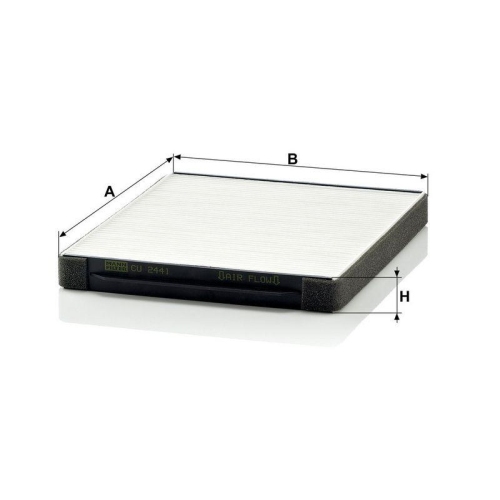 MANN-FILTER Filter, Innenraumluft CU 2441