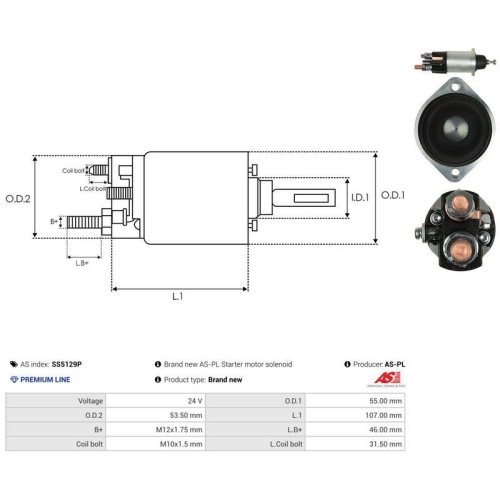 AS-PL Magnetschalter, Starter AS SS5129P