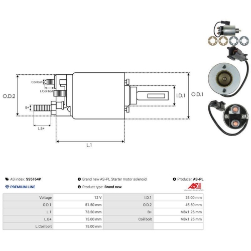 AS-PL Magnetschalter, Starter AS SS5164P