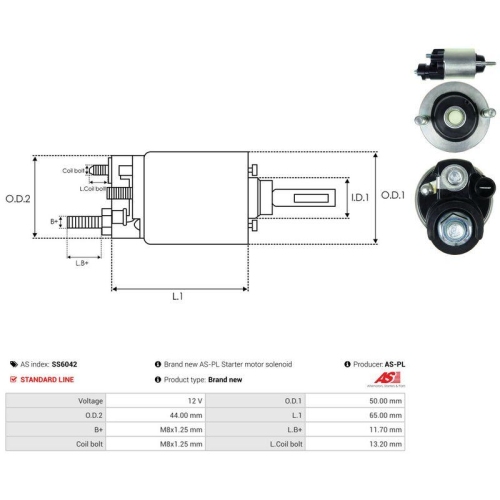 AS-PL Magnetschalter, Starter AS SS6042