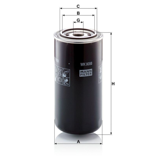 MANN-FILTER Kraftstofffilter WK 9056