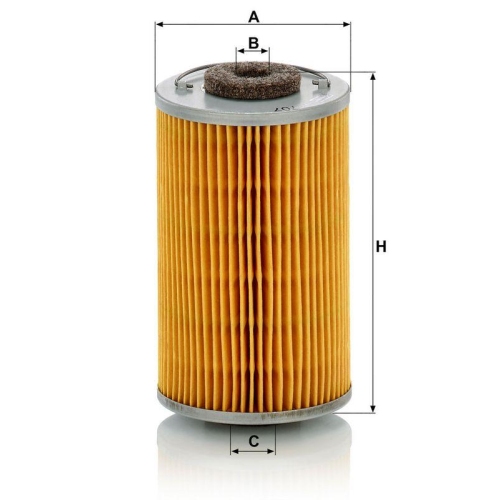 MANN-FILTER Kraftstofffilter P 707 n