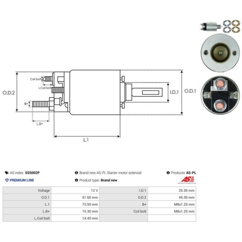 AS-PL Magnetschalter, Starter AS SS5002P