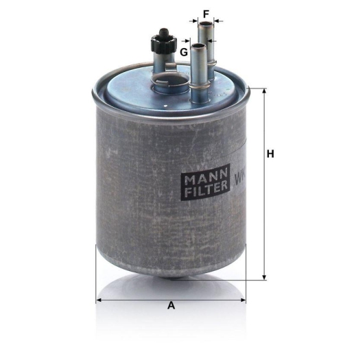 MANN-FILTER Kraftstofffilter WK 918/2 x