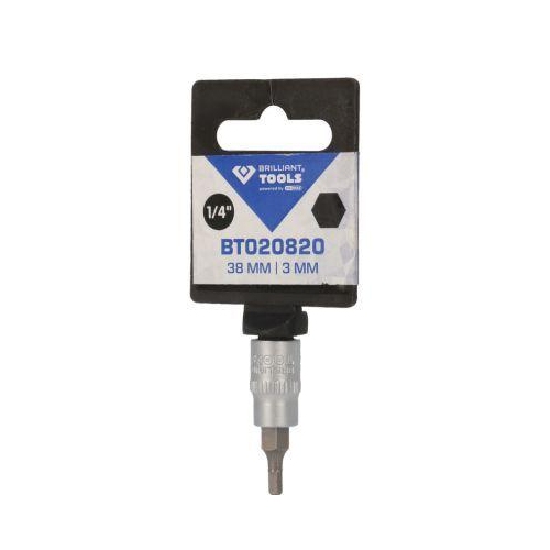 1/4 Zoll Innensechskant Bit-Stecknuss, 3 mm BRILLIANT TOOLS BT020820