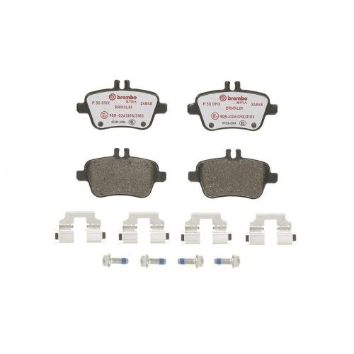 BREMBO Bremsbelagsatz, Scheibenbremse XTRA LINE P 50 091X