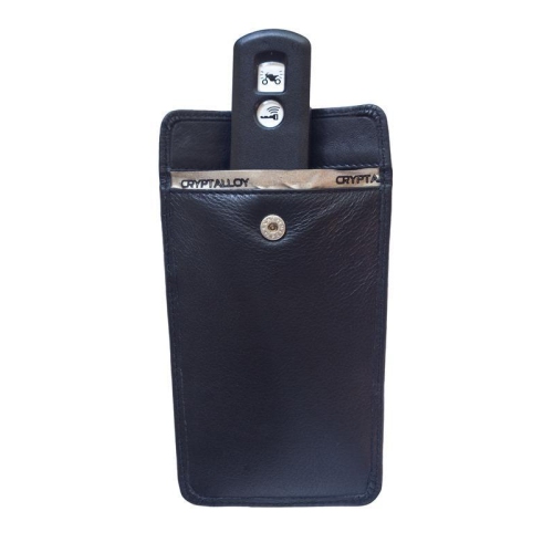 Schl&uuml;sseletui aus Leder RFID-Protection maximale Datensicherheit Schwarz Auto