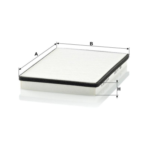 MANN-FILTER Filter, Innenraumluft CU 2672