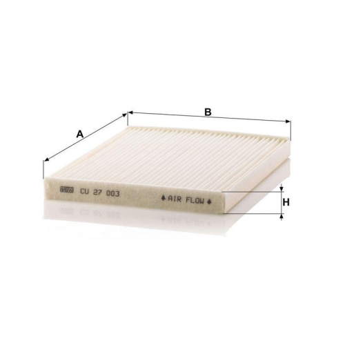 MANN-FILTER Filter, Innenraumluft CU 27 003