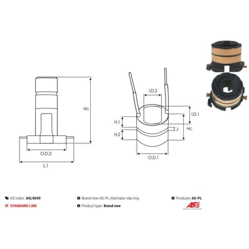 AS-PL Schleifring, Generator AS ASL9049