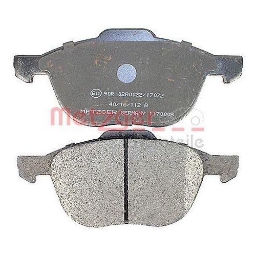 METZGER AUTOTEILE Bremsbelagsatz, Scheibenbremse GREENPARTS 1170008