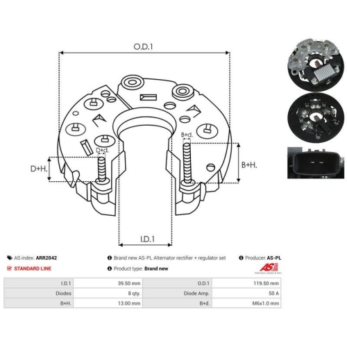 AS-PL Gleichrichter, Generator AS ARR2042