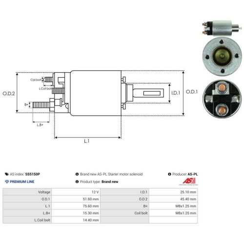 AS-PL Magnetschalter, Starter AS SS5150P