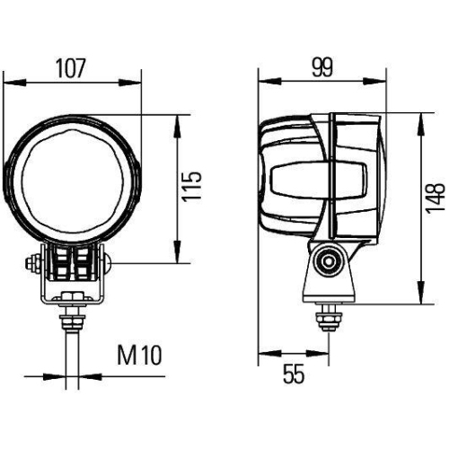 HELLA Arbeitsscheinwerfer 1G0 996 263-051