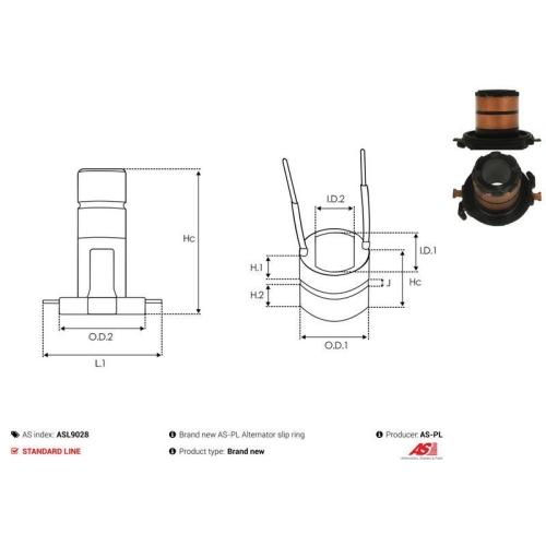 AS-PL Schleifring, Generator AS ASL9028