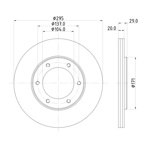 HELLA Bremsscheibe 8DD 355 101-191