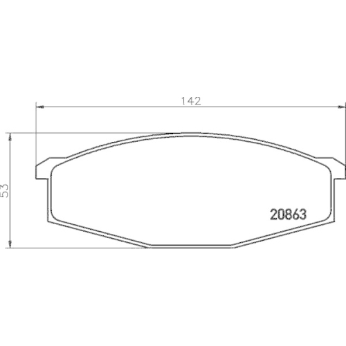 HELLA Bremsbelagsatz, Scheibenbremse 8DB 355 007-291