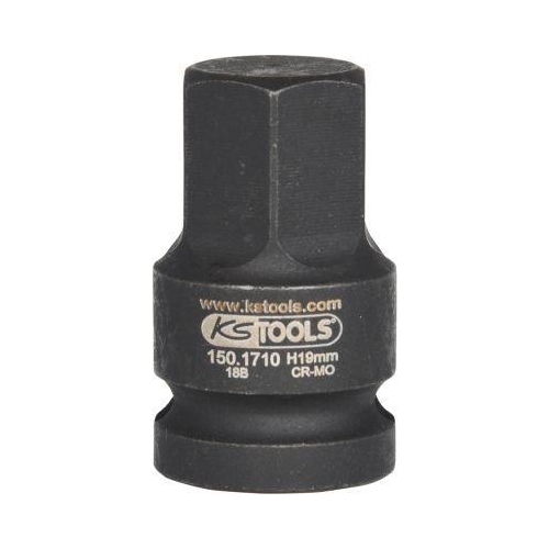 1/2 Zoll Kraft-Bit-Stecknuss, Innensechskant, 19mm KS TOOLS 150.1710